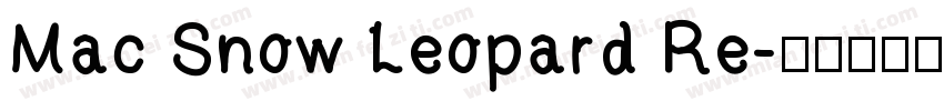 Mac Snow Leopard Re字体转换